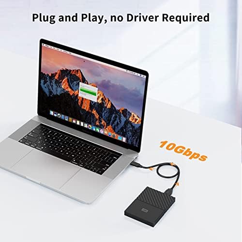 Csomag – 2 Elem: USB C Nyomtató Kábel + USB C Merevlemez Kábel 10Gbps
