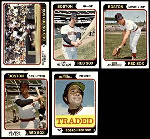 1974 Topps Boston Red Sox Közelében Csapat készen áll a Boston Red Sox (Set) NM Red Sox