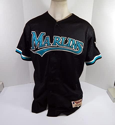 1999-02 Florida Marlins 75 Játék Használt Fekete Mez Név Lemez Eltávolítása 50 DP42614 - Játék Használt MLB Mezek