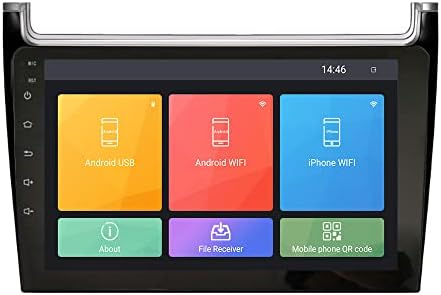 Android 10 Autoradio Autós Navigációs Sztereó Multimédia Lejátszó, GPS, Rádió, 2.5 D érintőképernyő forVW Polo 2008-2019