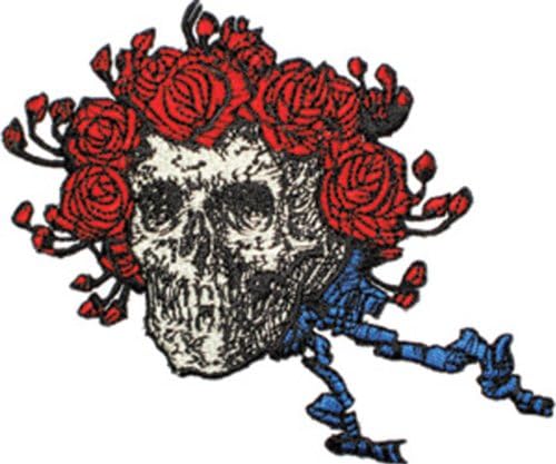 C&D Látnok Alkalmazás Skull and Roses Tapasz Fehér