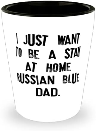Inspiráló orosz Kék Macska, Csak azt Akarom, hogy Maradj Otthon orosz Kék Apa, Szeretet Születésnap Poharat A Macska Szerelmeseinek