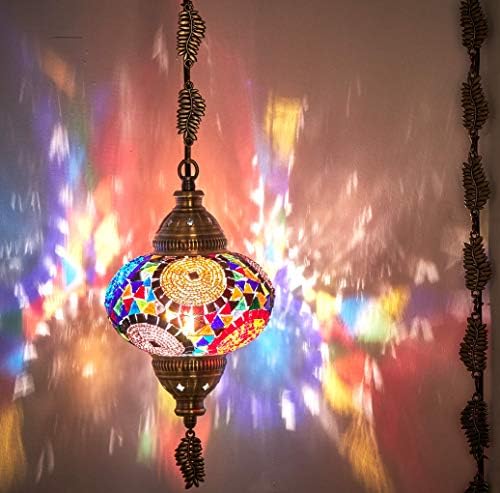 DEMMEX Szajré Csatlakoztassa a török Marokkói Mozaik Plafonról Lógó Lámpa Csillár Medál Lámpatest, Lámpa, Csatlakoztassa