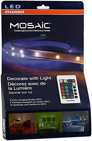 SYLVANIA Általános Világítási 72344 Mozaik Starter Lámpa Készlet,Négy 2-Láb színváltó LED Szalagok, valamint a Csatlakozó