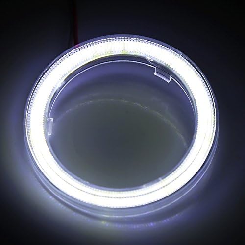 Yosoo Dupla Halo Gyűrűk LED Fényszóró COB Chips Fényszóró Angel eyes LED Fényszóró Nagy Megtekintése Angyal Fény Egységesség