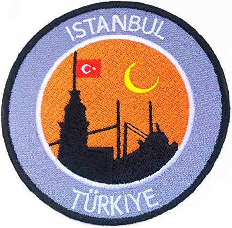 Isztambul Törökország Hímzett Vas a Patch / 3.5 Inch Hímzett Jelvény Turkiye Applied