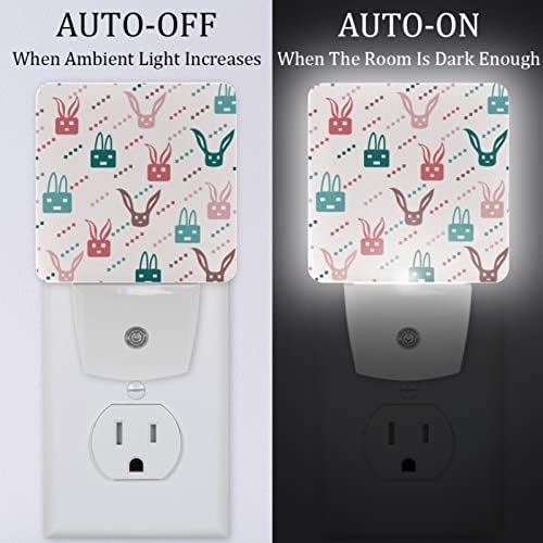 RODAILYCAY LED Auto Alkonyat-hogy-Hajnal Érzékelő Lámpa, 2 Csomag Plug-in Este Fény Fürdőszoba, Hálószoba, Gyerek Szoba,