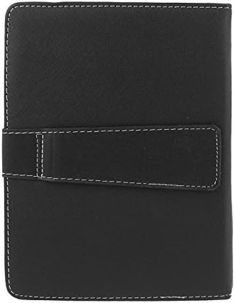 Qtqgoitem 8 Inch PU Bőr Állvány Tablet Billentyűzet burkolata w OTG Kábel, Fekete (modell: dca b38 a4d 7a9 370)