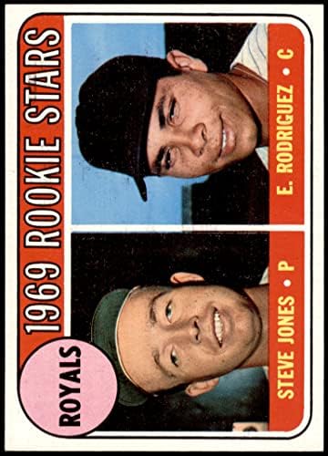 1969 Topps 49 G Uralkodók Újoncok Steve Jones/Ellie Rodriguez Kansas City Royals (Baseball Kártya) (Rodriguez Helyesen