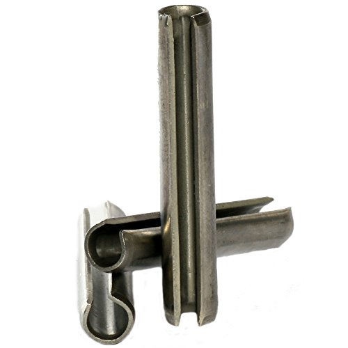 A2 Rozsdamentes Acél Lapos Tavaszi Feszültség Csapok Roll Pin DIN1481 M5 x 36 - 100-as Csomag