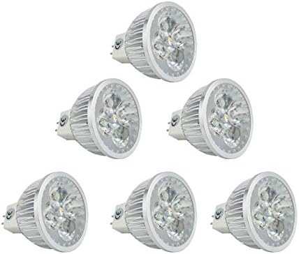 CTKcom 5 Watt MR16 LED Izzók 85~265V (6 db), G5.3 LED-es fényszóró Egyenlő 50W Halogén Izzók 3000K Meleg Fehér 400LM Reflektorfénybe