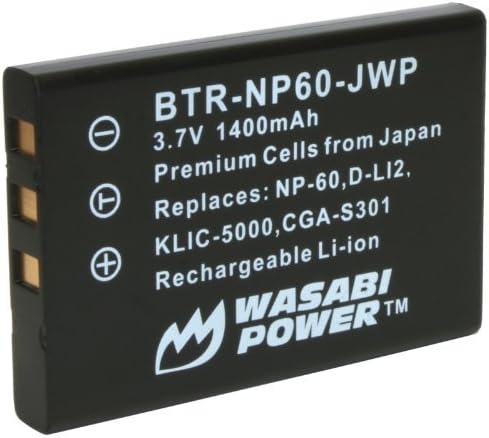 Wasabi Power Akkumulátor Fujifilm NP-60 Fuji FinePix 50i, 601, F401, F410, F601, M603