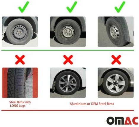 OMAC 16 Hüvelyk Dísztárcsa Toyota Camry, Kerék Felni Takaró, 4 Db, Fekete-Piros