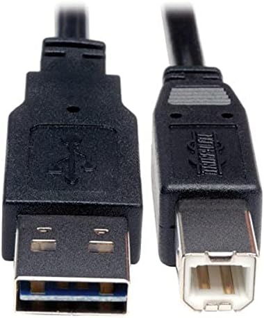 Tripp Lite Egyetemes Reverzibilis USB 2.0 Hi-Speed Kábel (Reverzibilis B-M/M) 1-ft.(UR022-001)