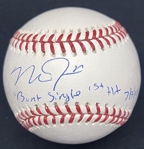 Mike Pisztráng Bunt Egyetlen Első Találat 7/9/11 Aláírt Baseball, MLB Holo - Dedikált Baseball