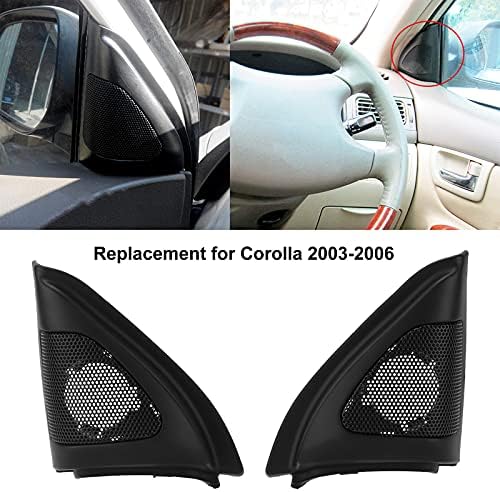 Ajtó Hangszóró Borító,Pár Autó, Ajtó Hangszóró Fedél Audio Magassugárzó Berendezés Fekete Csere Corolla 2003-2006