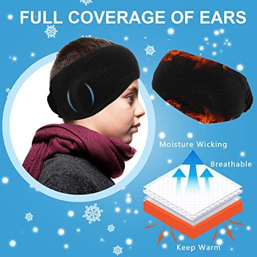 6 Db Állítható Fül Melegebb Fejpánt Gyerekeknek Szakaszon Téli Polár készült fülmelegítő Meleg Fül Kiterjed Fejpánt Ifjúsági