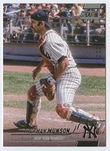 Baseball Trading Card MLB 2022 Topps Stadion Club 120 Thurman Munson NM Közelében Menta Yankees