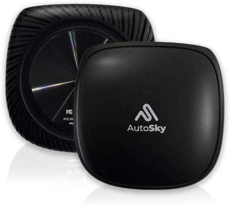 AutoSky CarPlay Ai Doboz Android 12.0, 4GB RAM, 64 gb-os Adattároló Adapter a Netflix, a YouTube, a Hulu, a Disney, Ai Doboz