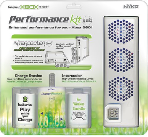 Xbox 360 Teljesítmény Készlet (Intercooler, Töltőállomás, 2 Akku)
