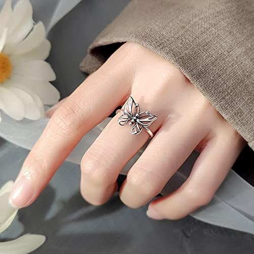 2023 Új Női Gyűrű Fény Luxus Gyűrű Ajándék Gyűrű Alufelni Gyűrű középiskolai Gyűrűk a Nők (Fekete, Egy Méret)