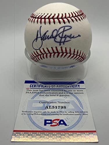 Harold Reynolds Mariners Orioles Aláírt Autogramot Hivatalos MLB Baseball PSA DNS - Dedikált Baseball