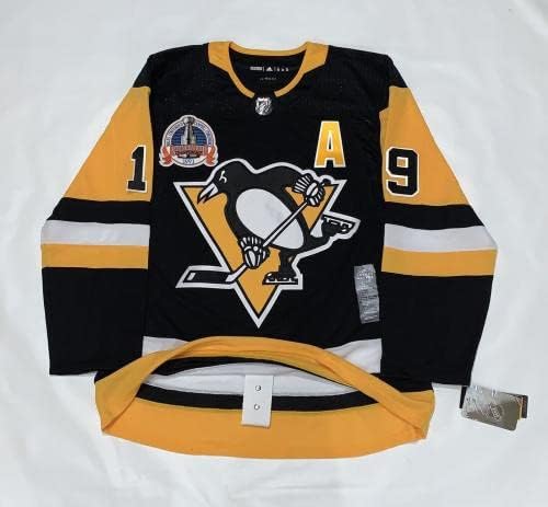 Bryan Trottier Aláírt Adidas Pittsburgh Penguins 1991 Kupa Jersey Psa Coa - Dedikált NHL-Mezek