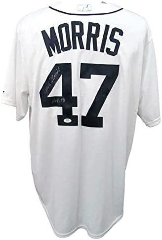 Jack Morris HOF Aláírt/Inscr Tigrisek Fenséges Baseball Jersey-PSA/DNS 163432 - Dedikált MLB Mezek
