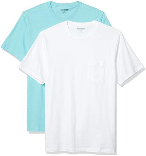 Essentials Férfi Slim-Fit Rövid Ujjú Sleeve T-Shirt, 2 darabos Csomag
