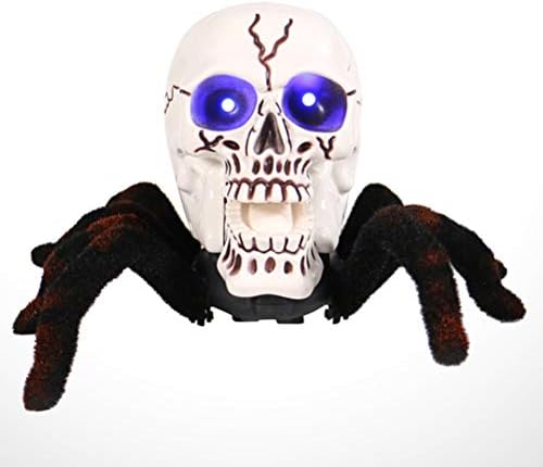 BESTOYARD Halloween Pók Stílus Koponya Dísz Pók Trükk Játékok Ellenőrzött Pók Játék Nélkül Akkumulátor (Barna) Halloween