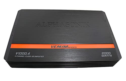 Alphasonik V1200.5 Venum Sorozat 2400 Watt Max 5-Csatornás Autó Erősítő a Erőmű Chip 4-utas Védelmi Áramkör Multi-Csatornás
