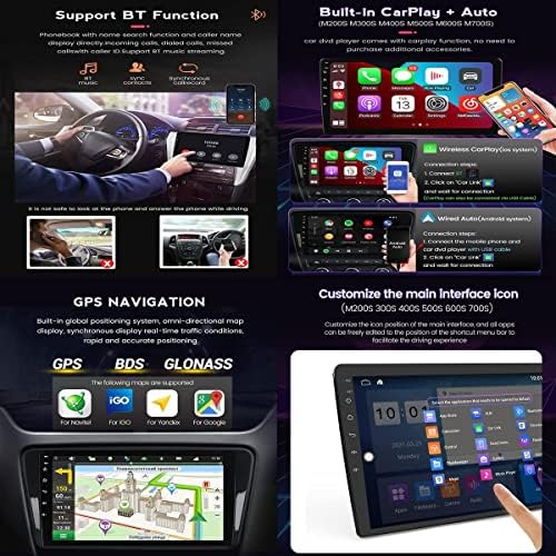 FBKPHSS Android 11 Autó Sztereó TOYOTA RAV4 2001-2006 GPS Navigációs Érintőképernyős Multimédia Videó Lejátszó, FM Rádió