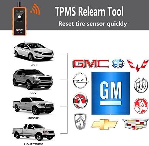 VXDAS TPMS Tanulja Eszköz a GM a 4DB TPMS Érzékelő keréknyomás Ellenőrző Rendszer Érzékelő GM Buick/Chevy/Cadillac