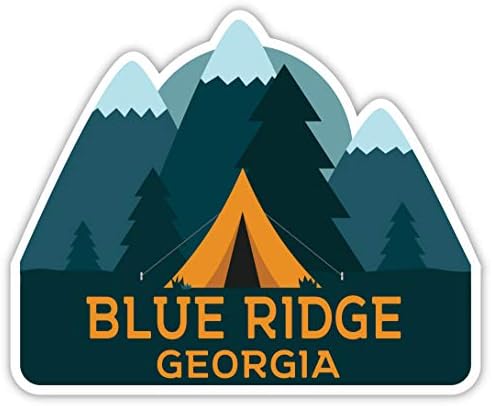 Blue Ridge-Georgia Szuvenír 2-Es Vinyl Matrica Kemping Sátor Design
