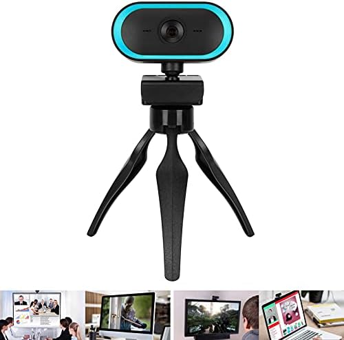 DAUERHAFT 2K Webkamera, Számítógép, Kamera, 1080P Asztali Laptopok(Kék, Pisai Ferde Torony Típus)