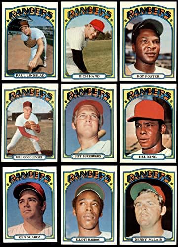 1972 Topps Texas Rangers Csapata Állítsa be a Texas Rangers (Set) EX+ Rangers