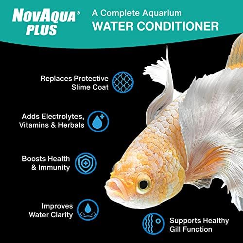 Kordon NOVAQUA Plus - Édesvízi & tengeri Akvárium Víz Klíma – Azonnal Méregteleníti a Klór, Chloramines, & nehézfémek, Felváltja