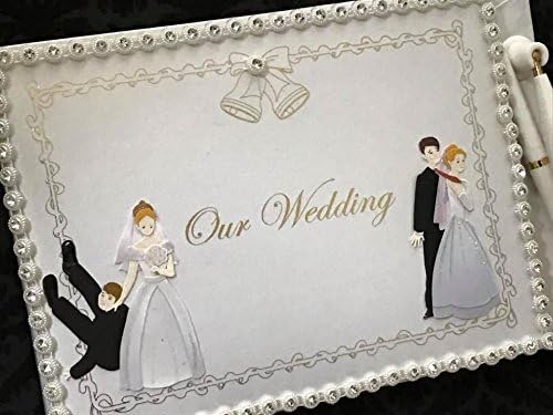 Esküvői Fogadás Vicces Menyasszony meg a Vőlegény Aláírása vendégkönyv Esküvői Emlék