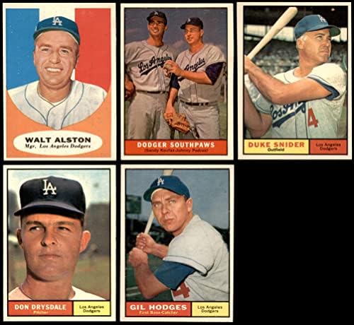 1961 Topps Los Angeles Dodgers Csapat készen áll a Los Angeles Dodgers (Set) NM+ Dodgers