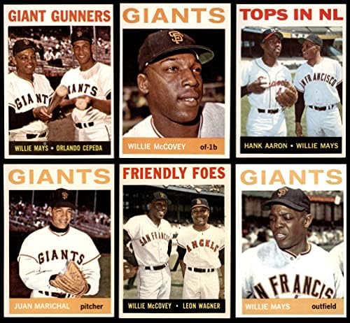 1964 Topps San Francisco Giants Közelében Csapat készen áll a San Francisco Giants (Set) EX/MT Óriások