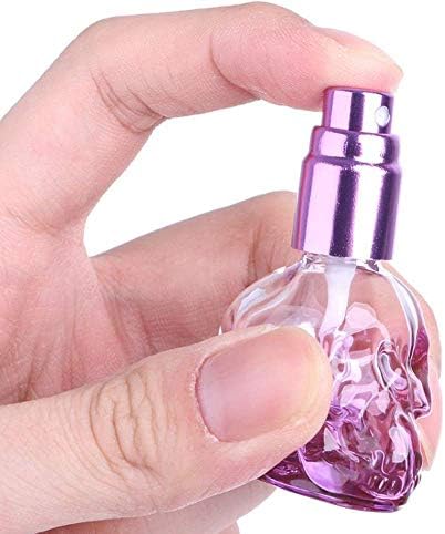 8ml 0.28 oz. Koponya Parfümös Üveget Kis Üres Spray-illat-Palackok Újratölthető Parfüm Üveg Üveg Üres Spray Palackot Koponya
