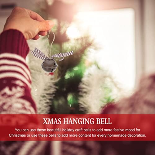 Karácsonyfa Jingle Bell Díszek: 24Pcs Mini Fém Csengettyű, hogy a Szalagok Kötél karácsonyfa Koszorú Ünnepi Új Év Fél Lógó