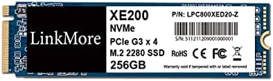 LinkMore XE200 256 gb-os M. 2 2280 PCIe Gen 3X4 NVMe Belső SSD, a szilárdtestalapú Meghajtón, Akár 2000MB/s Latop, SZÁMÍTÓGÉP