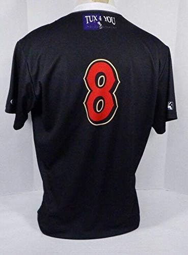 2014-15-ös Visalia Rawhide Ronnie Freeman 8 Játék Használt Fekete Jersey Szmoking Este A 86 - Játék Használt MLB Mezek