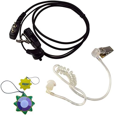 HQRP 2 Pin Akusztikus Cső Hangszóró, Fülhallgató Mikrofon Kompatibilis ICOM IC-F3031, IC-F3062, IC-F3101, IC-F33 + HQRP Nap