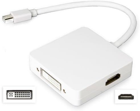 BoxWave Csatlakozó Adapter Kompatibilis a MacBook Pro 13 (Dugó Adapter által BoxWave) - TriConnect Mini DisplayPort Adapter,