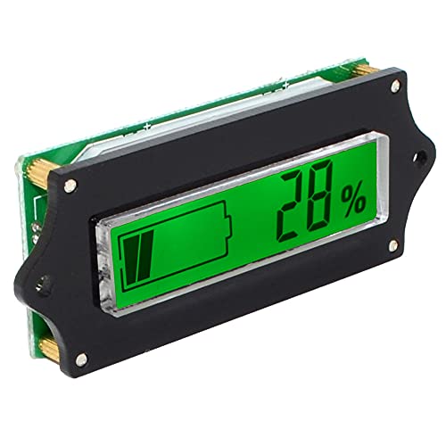Akkumulátor Feszültség Mérő 6-63V LCD Kijelző Zöld Háttérvilágítás, Akkumulátor Monitor Kapacitás Méter Szint Kijelző Feszültség