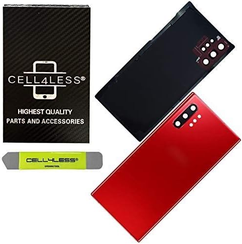 Cell4less Vissza Üveg Csere Készlet Galaxy Note 10 + Plusz előre Telepített Kamera Lencséje & Ragasztó (Aura Glow)