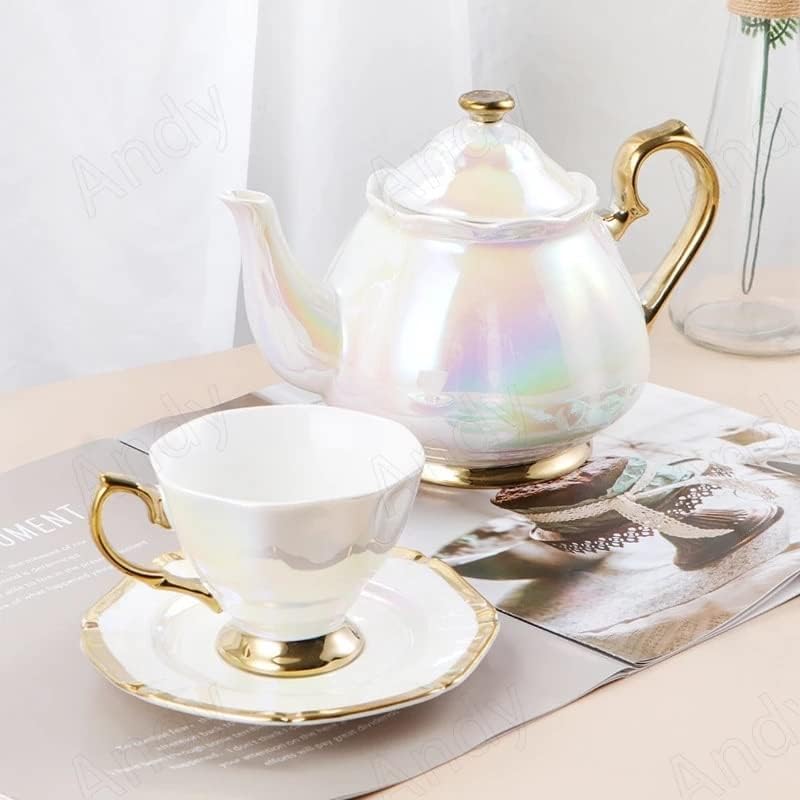 XIULAIQ Európai Kerámia Kávés Bögre Arany Stroke Délutáni Tea Csészét Meghatározott Kreatív dohányzóasztal Teáscsésze Beállítja,