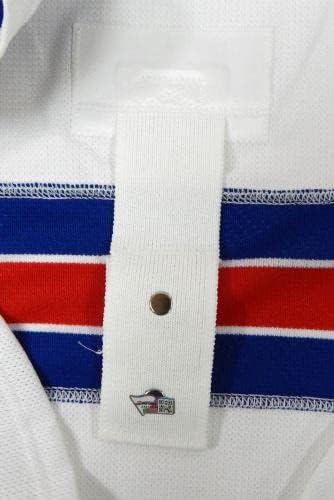 A New York Rangers Játék, Üres Kiadott Fehér Távol Jersey Reebok 58 DP40452 - Játék Használt NHL-Mezek